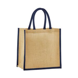 Natural Starched Jute Midi Tote, miniatyr 4